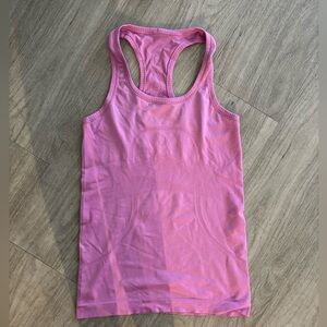 Pink Lululemon swiftly tech tank top
